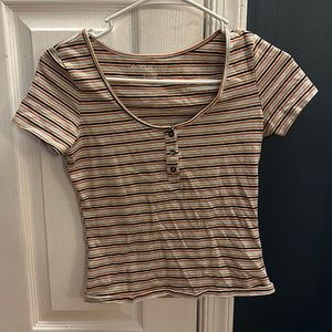American Eagle Striped Shirt